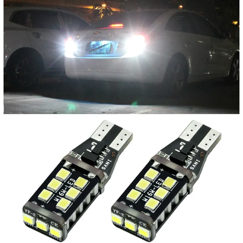 2x T15 светодиодный Canbus обратный сигнальный светильник для Skoda Octavia 2 A7 A5 A4 Vrs Fabia 1 Rapid