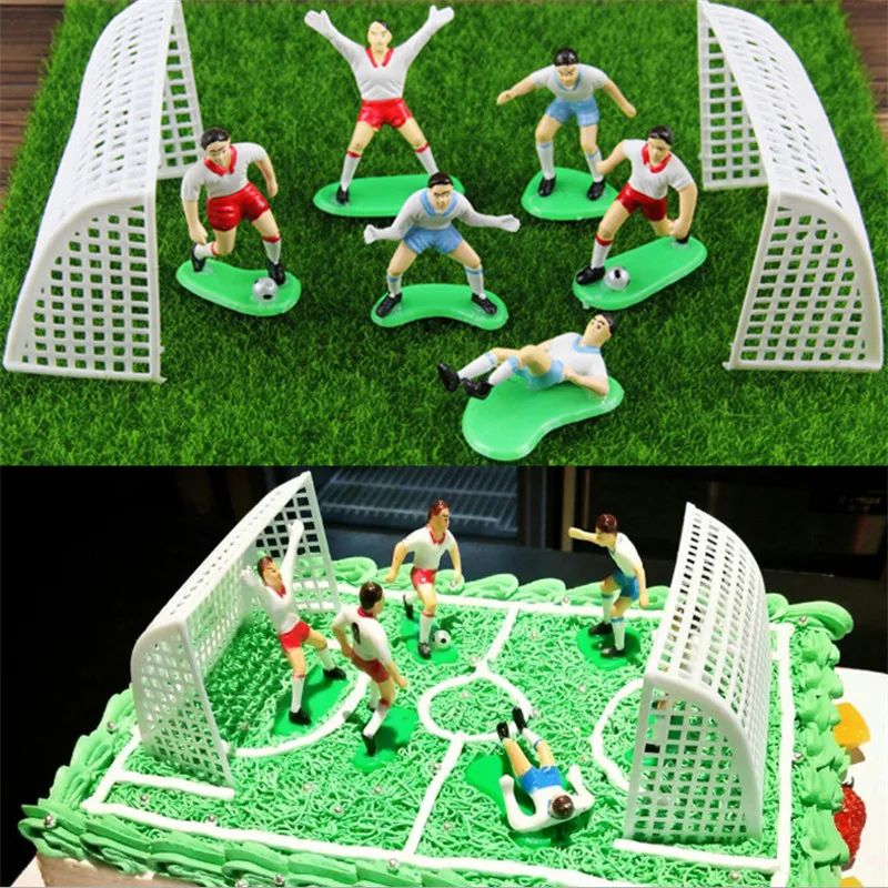 1 комплект футбольная игра торт Топпер украшение для дня рождения детей