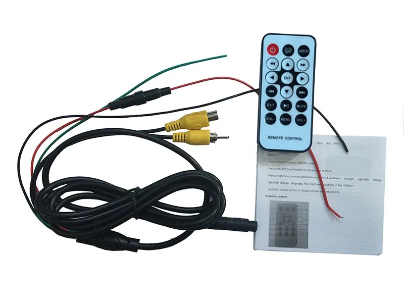 Bluetooth + MP5 TF USB 800*480 LCD FPV/Автомобильный зеркальный монитор заднего вида 7 дюймовый
