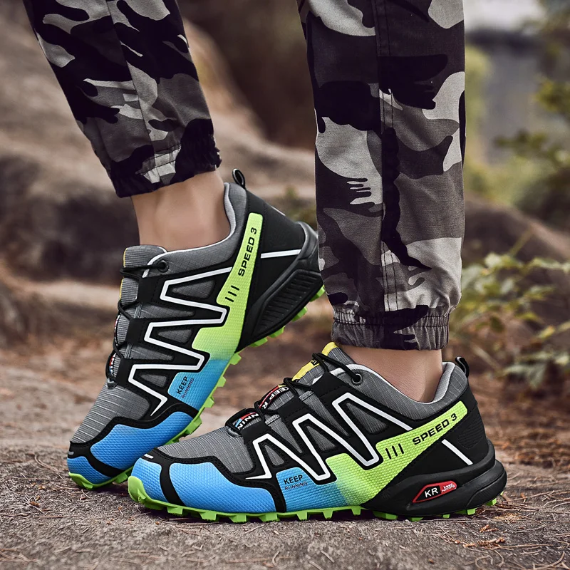 Мужские кроссовки для активного отдыха gomрядом треккинговые ботинки кожаная