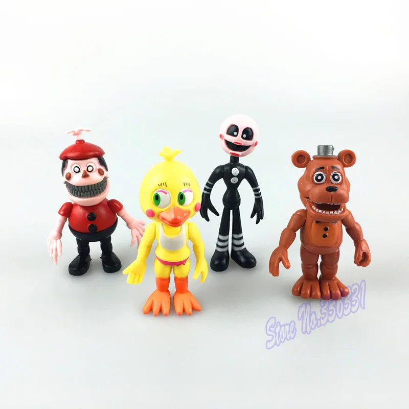 12 шт./компл. FNAF Бонни Фокси Чика Фредди фазбер ПВХ фигурки героев пять ночей у