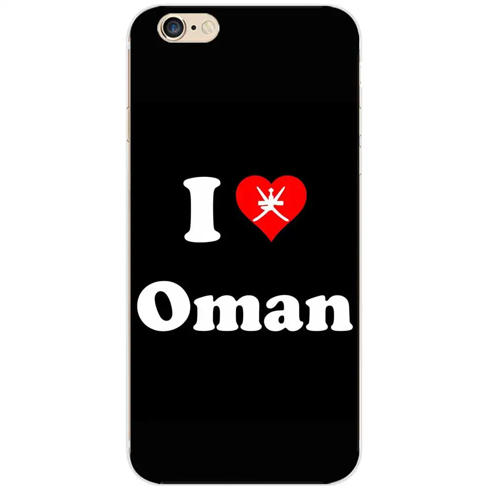 Пользовательские Дизайн I Love OMAN Национальный флаг сердце футбол тема ТПУ