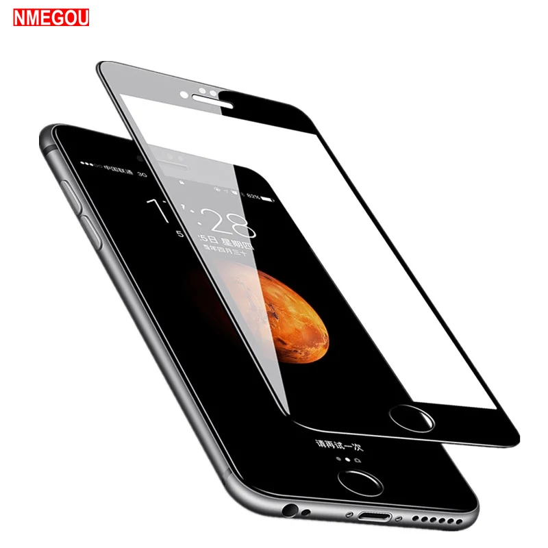 Полностью закрытые защитные чехлы из закаленного стекла для IPhone X XR XS Max 8 7 6 S s Plus