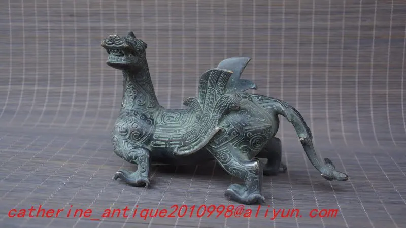 Коллекция старой бронзовой летающей статуи drgaon/скульптура ручная резьба лучшее