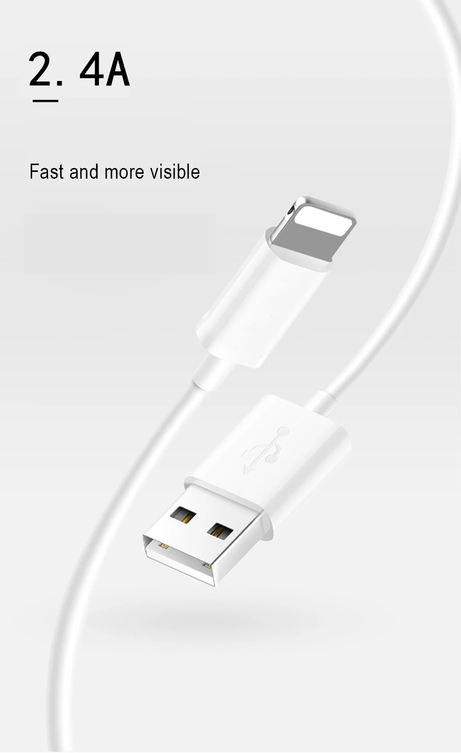 NOHON USB кабель для зарядки 8 Pin Освещение для iphone X XS MAX XR Синхронизация данных Быстрая зарядка длинный кабель 1 м 3 м для iphone 8 7 6S 5 Plus
