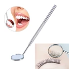 Увеличительная проверка наращивания ресниц прививка и уход за зубами полости рта зеркало из нержавеющей стали Ручка инструменты для макияжа