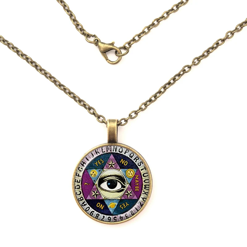 Женское Ожерелье с пентаграммой Ouija ожерелье кулоном из стекла и купола
