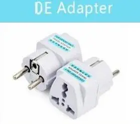 DE plug adapter Универсальный DE UK AU США ЕС DE UK US AU euac Мощность Разъем Путешествия Зарядное устройство адаптер конвертер - Цвет: DE plug adapter
