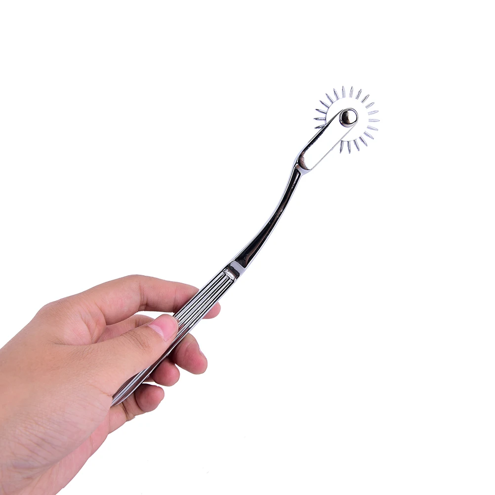 Нержавеющая сталь Wartenberg Pinwheel иглы колеса ролик Submissve секс рабыня комплект для
