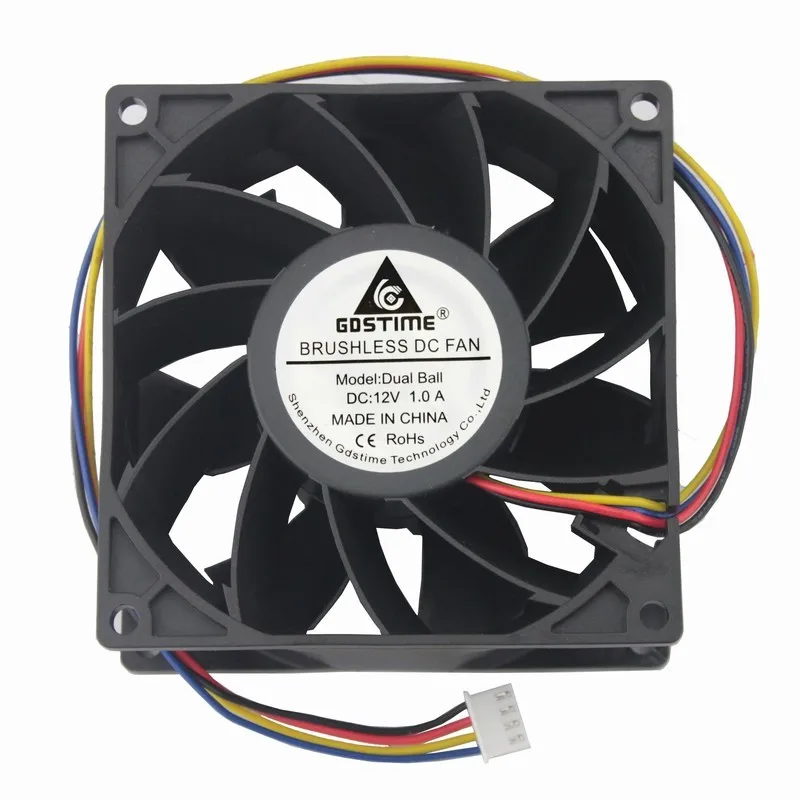 

DC 12v 9CM cm cm 92MM 92X92X38 high air volume double ball bearing cooling fan