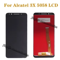 100 test for alcatel 3x 5058 5058a 5058i 5058j 5058t 5058y lcd display touch screen components digitizer repair partstools