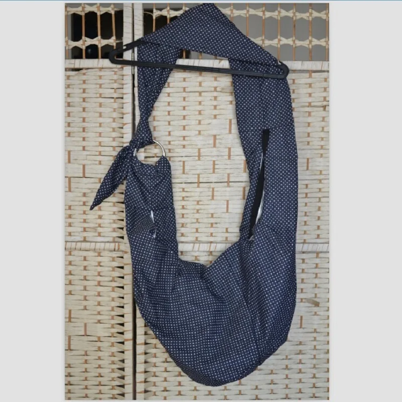 Сумка-переноска для собак двойная ткань дышащая портативная маленькая в горошек