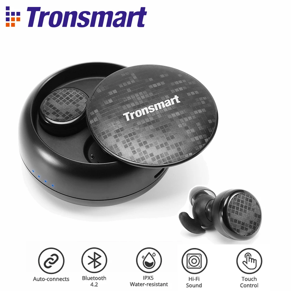 Tronsmart Encore Spunky Buds Bluetooth наушники беспроводные настоящие стерео IPX5 с микрофоном