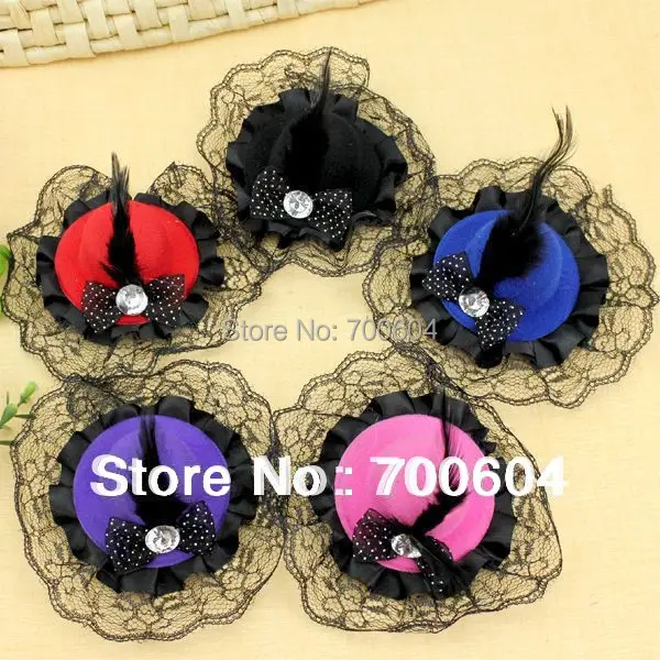 Мода бутик милый цветок головной убор шляпа в форме заколки девушки дети детские