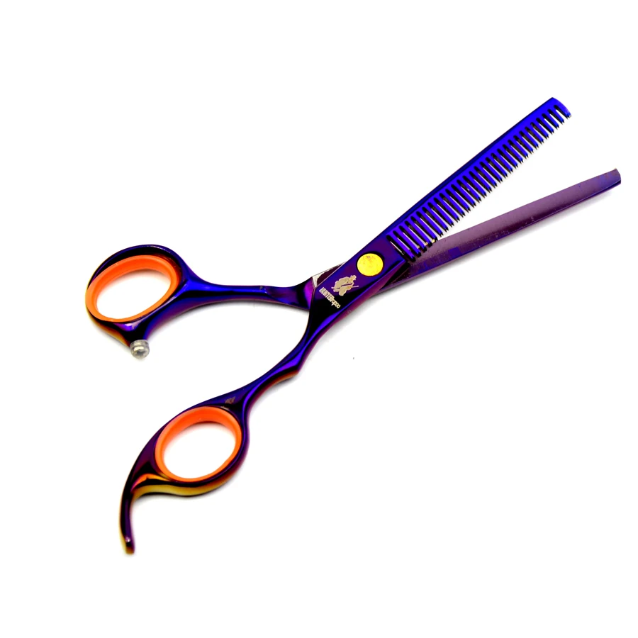 10% OFF. 6 &quotПарикмахерские Ножницы Набор Фиолетовые Волосы Бритвы Истончение Салон