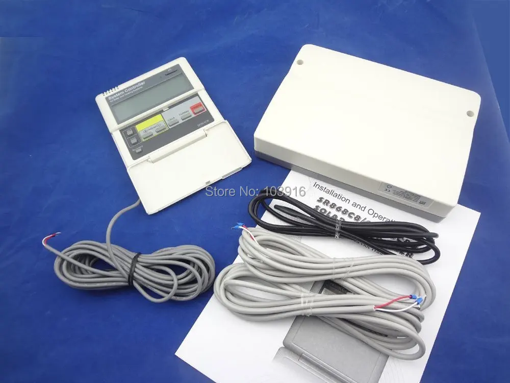12 В контроллер комплект солнечного водонагревателя 3 датчика для раздельной
