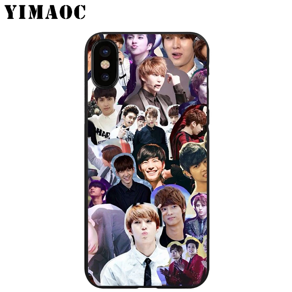 YIMAOC VIXX K поп-полосы Мягкий ТПУ Черный силиконовый чехол для iPhone X или 10 8 7 6 6S Plus 5 5S SE