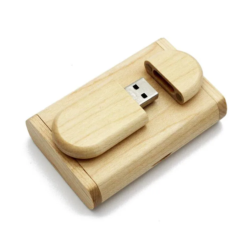 Maple wood SHANDIAN логотип на заказ Деревянный USB+ Подарочная коробка usb флеш-накопитель 64 Гб 32 Гб 16 Гб карта памяти Флешка фотографии подарки - Цвет: Maple wood