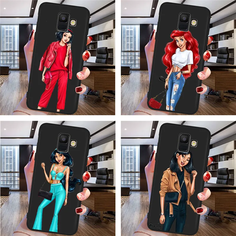 Платье принцессы для девочек для samsung Galaxy A9 A8 A7 A6 A5 A3 J3 J4 J5 J6 J8 плюс M30 A40S телефон чехол Etui принципиально Капа
