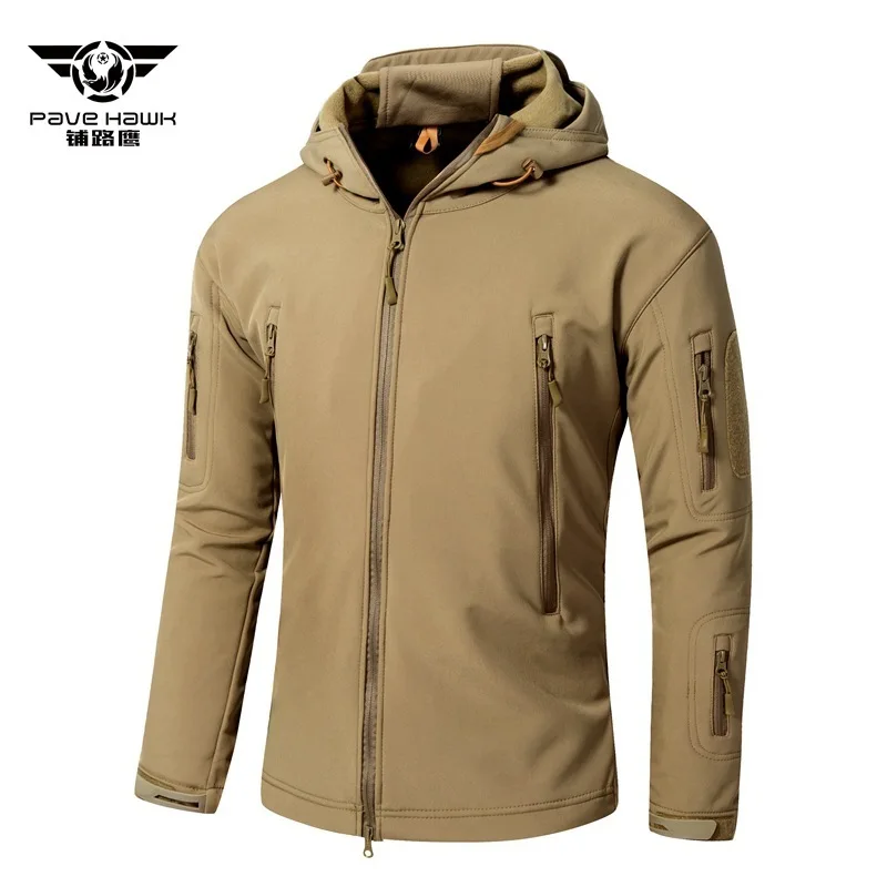 5XL мужская и женская зимняя теплая камуфляжная куртка для рыбалки, скалолазания, верховой езды, путешествий, армейская тренировочная Водонепроницаемая флисовая куртка с капюшоном, тактическое пальто