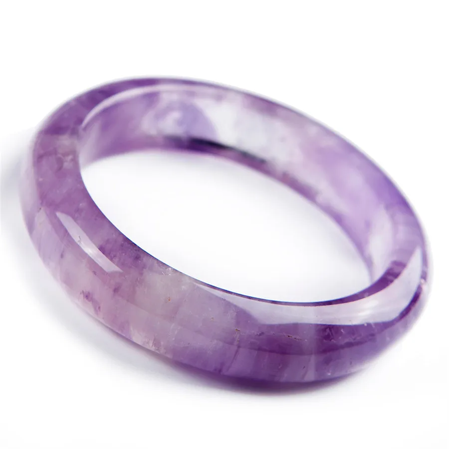 

Genuine Natural Purple Crystal Quartz Women Bangle AAAA Inner Diameter 58mm