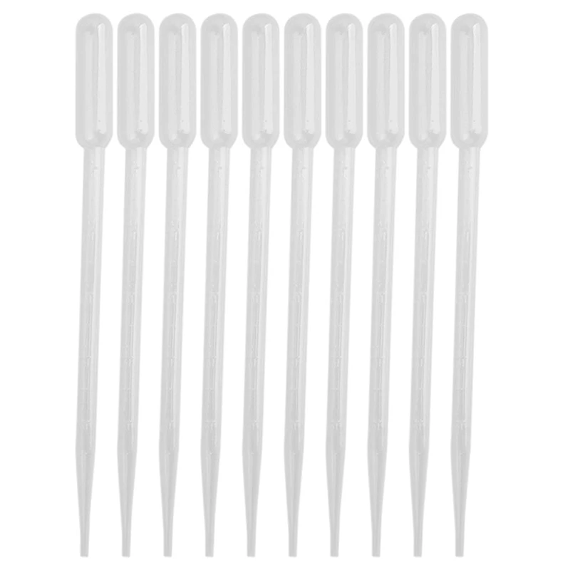 

50 pcs 5 ml transfer graduated pipettes graduated 1 ml plastic dropper