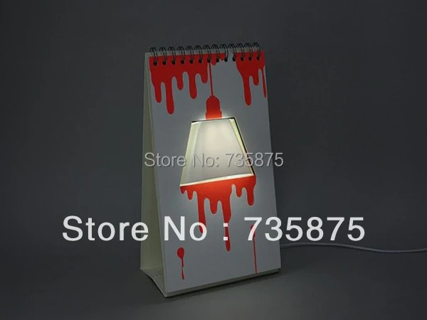Creative page by lamp calendar table free shipping | Лампы и освещение