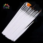 Набор кистей для росписи керамики, 15 шт.компл., набор кистей для рисования с круглым заостренным наконечником и акварелью из нейлона, принадлежности для живописи