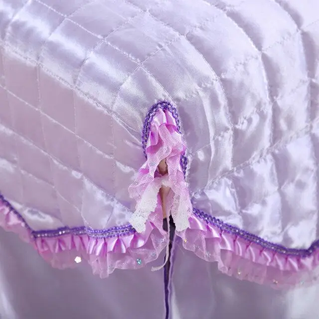 Стеганое красивое покрывало с оборками юбка кровать для салона красоты 70*190 см