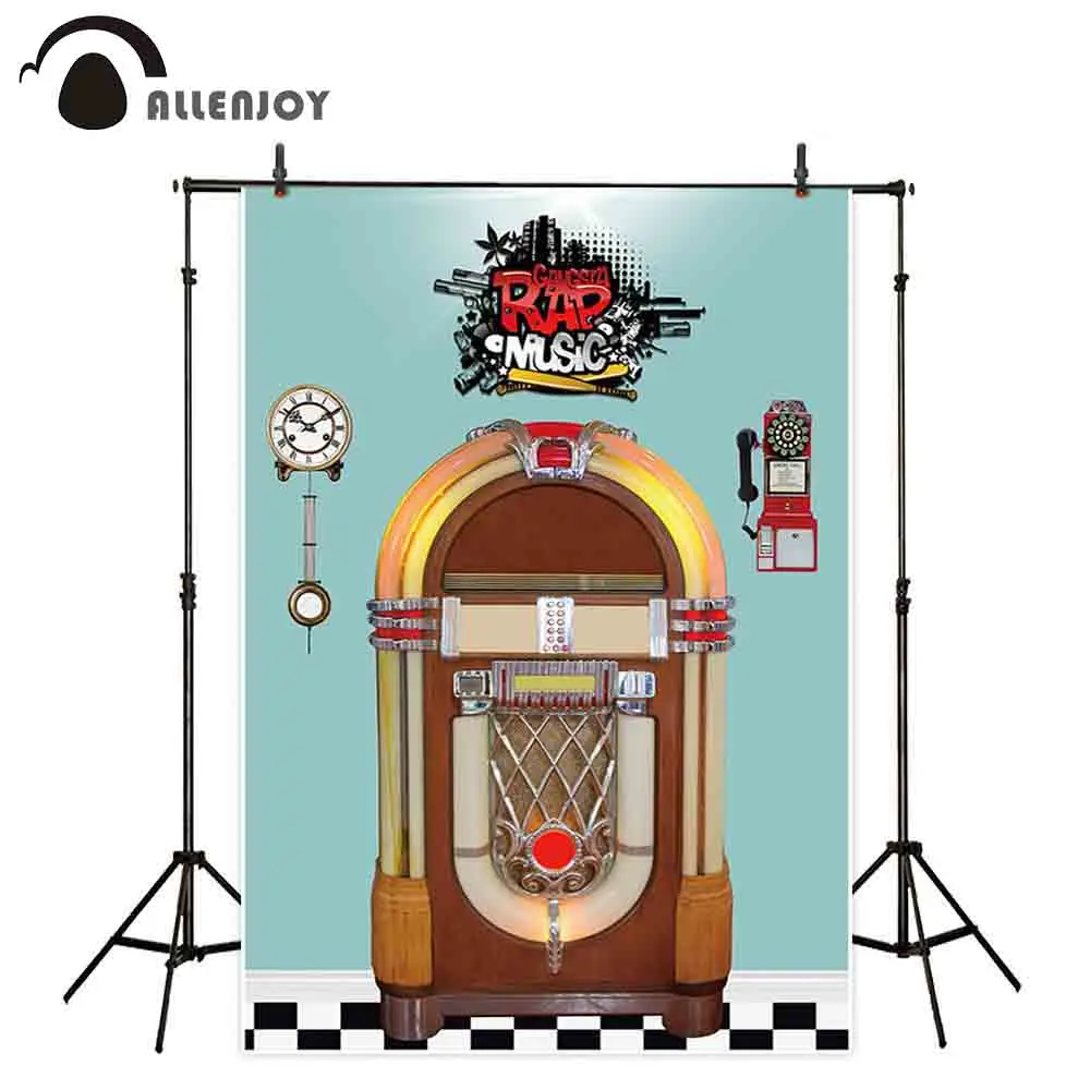 Allenjoy Jukebox фон для фотографии рок н ролл ретро музыкальный фотосессия реквизит