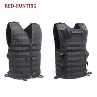 mens molle tactical vest hunting gear load carrier vest sport safety vest hunting fishing with hydration pocket
