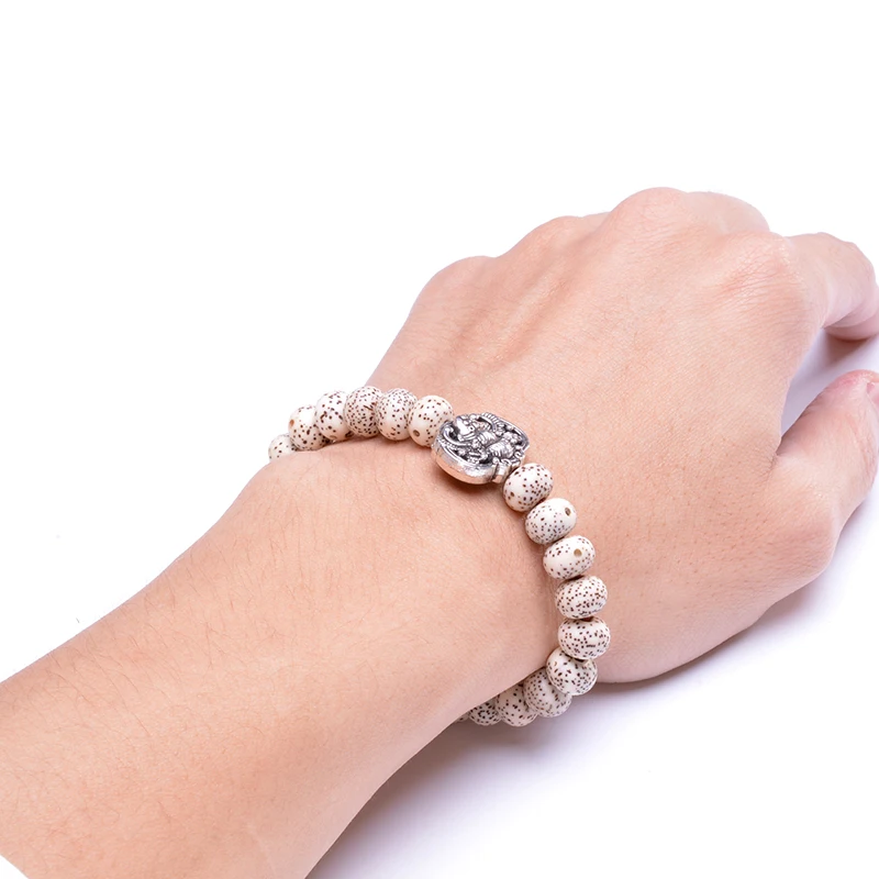 Тибетский буддизм Xingyue боди OM Mala Beads винтажная летучая мышь подвеска амулет