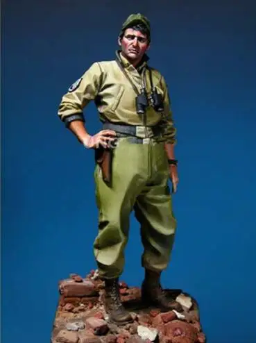 1/18 resin смола фигура Второй мировой войны США танкер солдат 90 мм