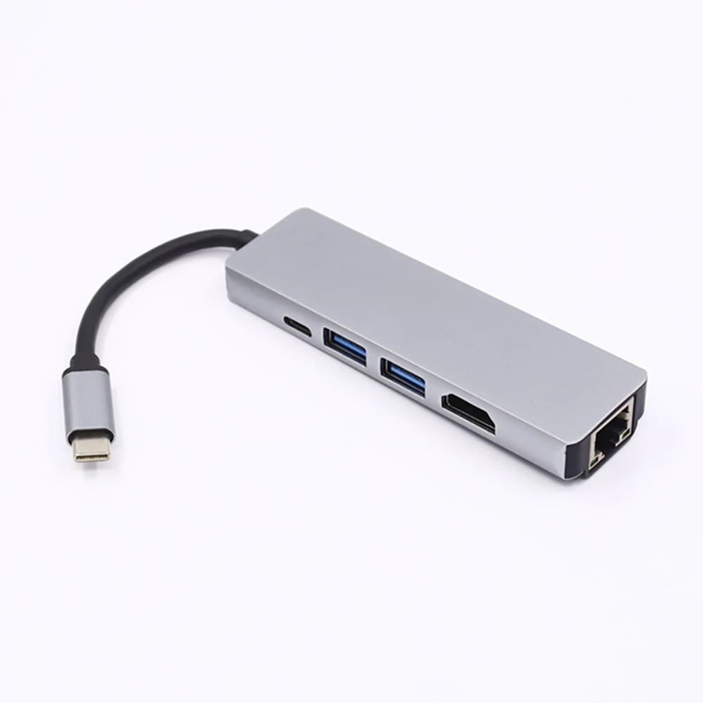 USB концентратор 5 в 1 с Type C на HDMI/USB3.0|Адаптеры Type-C| |