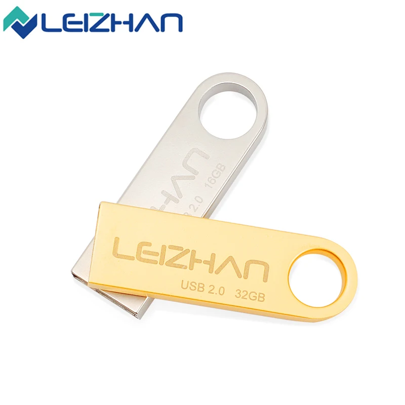 Металлический USB накопитель LEIZHAN 64 ГБ 32 флеш для хранения данных и совместного