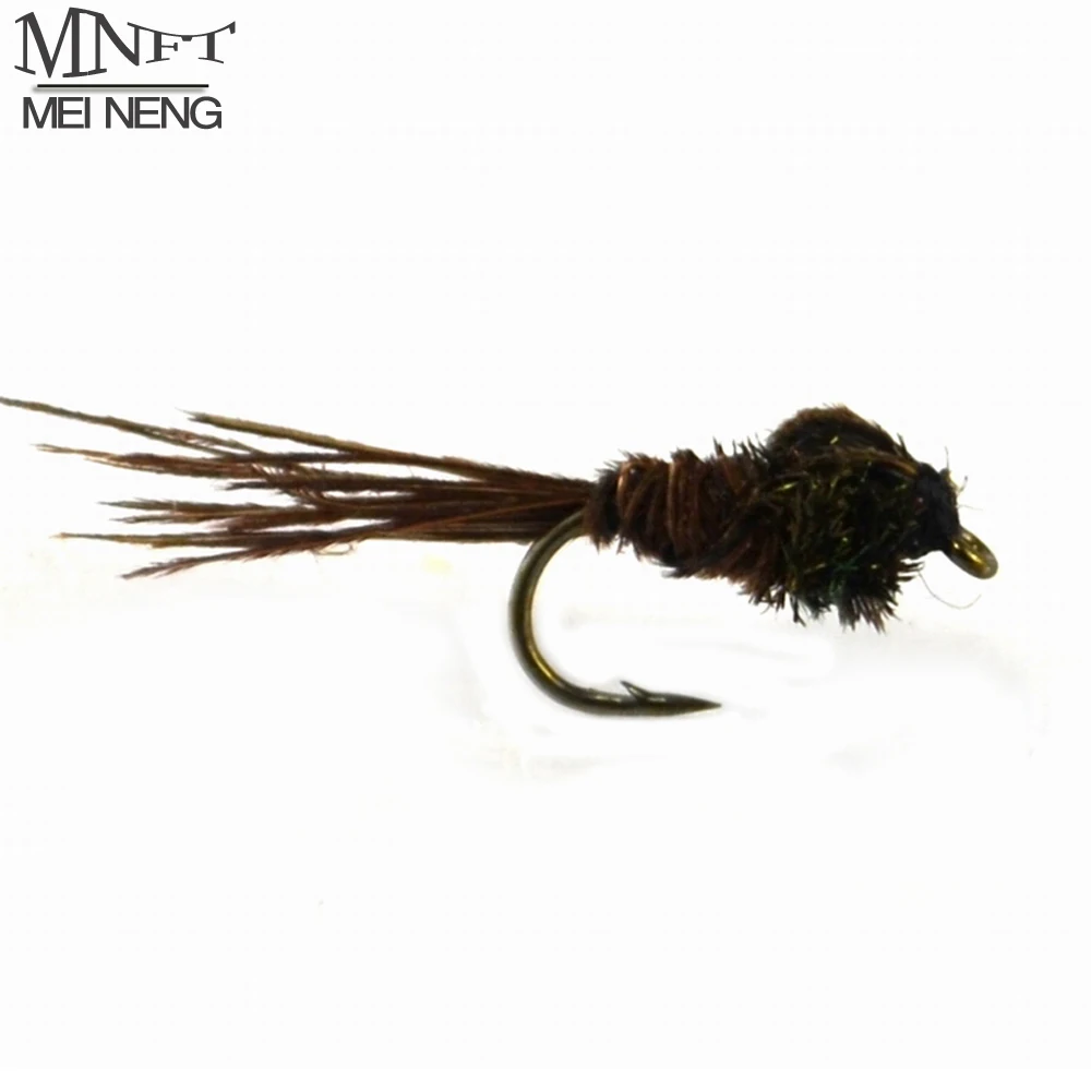 10 шт. [14 #] коричневый хвост оливковый принц Кадди майфа Nymph|fish pattern|dry flyfly fly |