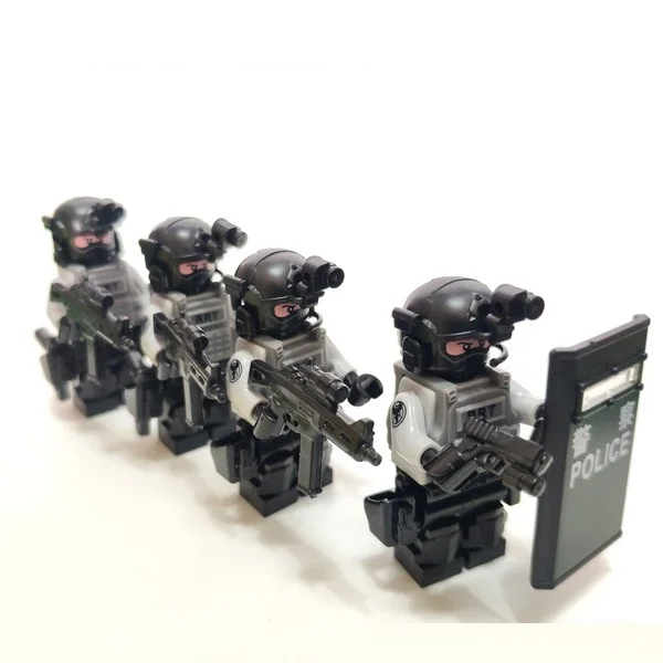 RRT Гонконгская железная дорога ответная команда Swat Полиция военное оружие playmobil Город Мини фигурки части блоки модель игрушки и хобби