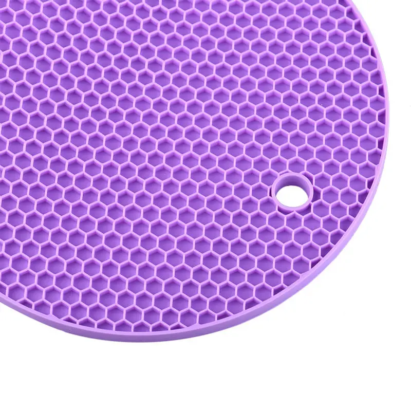 1 шт. цветные Круглые термостойкие Нескользящие силиконовые коврики подставка