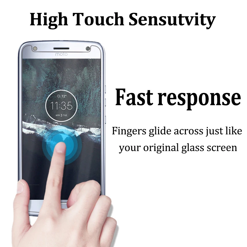 Wangcangli 2.5D Tempered glass For Motorola X4 phone protective film 0.3mm Ultra-thin screen protector | Мобильные телефоны и