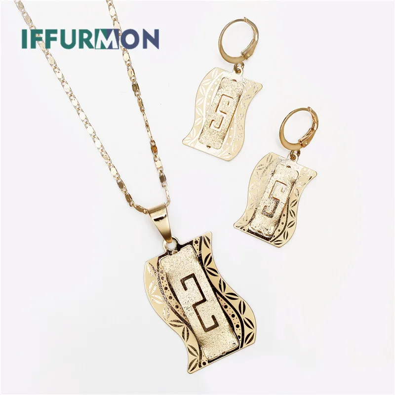 Iffurmon Африканский Бусины комплект ювелирных изделий для Для женщин