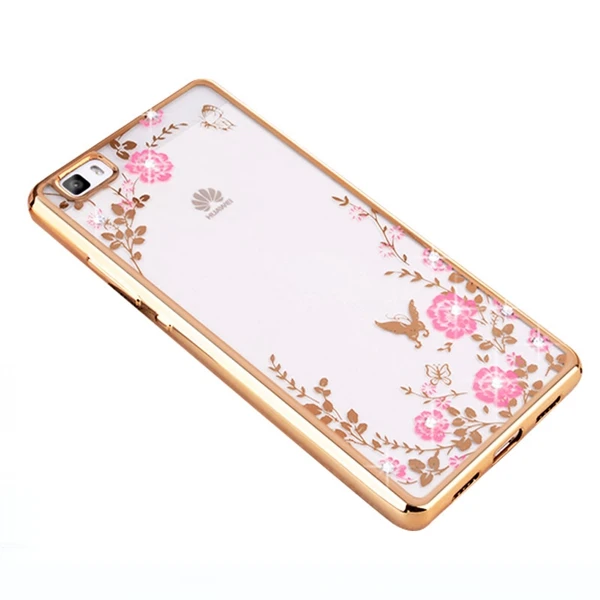 flower tpu gold Для Fundas huawei P8 Lite P8lite чехол милый 3D мультяшный Минни девочка кошка Мягкий силиконовый чехол задняя крышка Capas Para Для huawei P8 Lite - Цвет: flower tpu gold