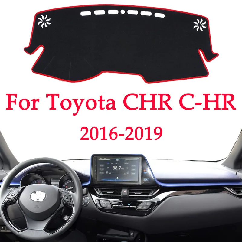 

Car dashboard avoid light pad instrument platform Desk Cover Mats Carpets For Toyota CHR C-HR C HR 2016 2017 2018 2019 Automotiv