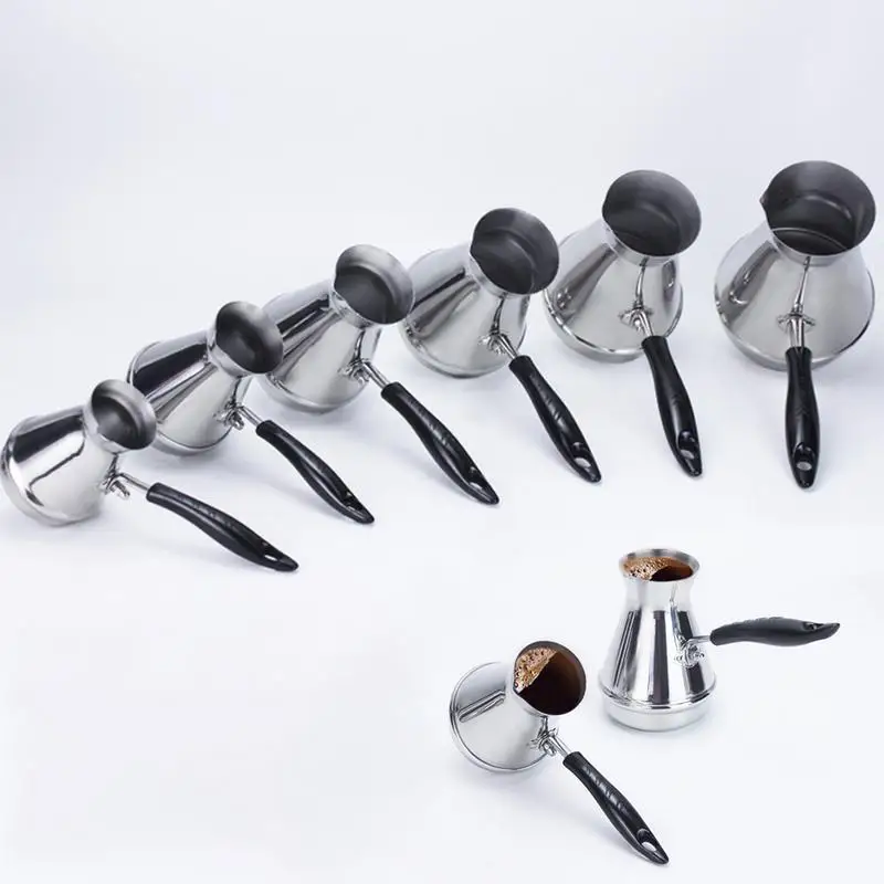 Нержавеющая сталь капельный Турецкий кофейник Moka чайник инструменты с длинной