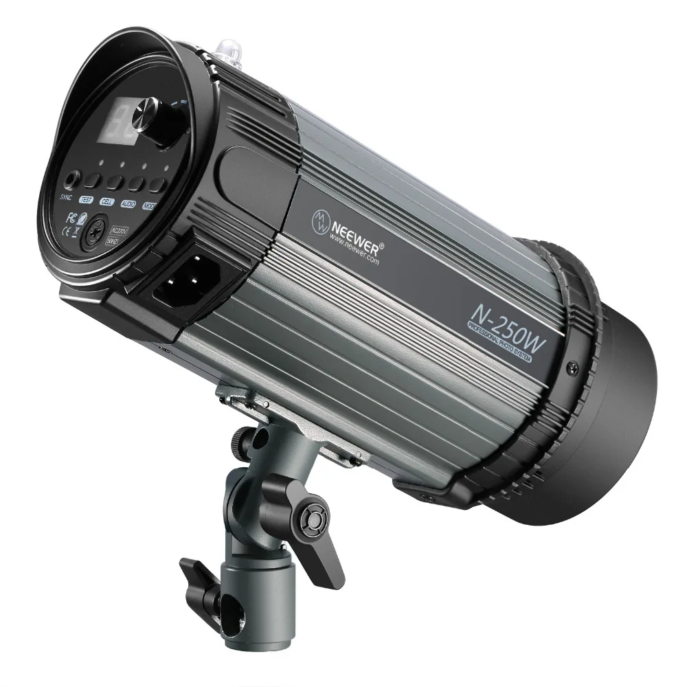 Neewer 250 Вт 5600 к фотостудия стробоскоп вспышка светильник моно светильник с моделирующей лампой, алюминиевый сплав профессиональная вспышка для помещений