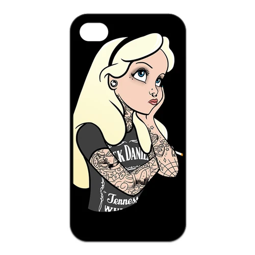 Алиса в Стране Чудес Панк Татуировка тпу кремния Мобильного Телефона чехол для