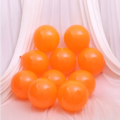 Matte orange 10 шт. 10 дюймов 2,2 г матовый воздушный шар "Конфетти" уплотненный латексный шарик для дня рождения воздушные шары Свадебный декор баллон события вечерние поставки - Цвет: Matte orange