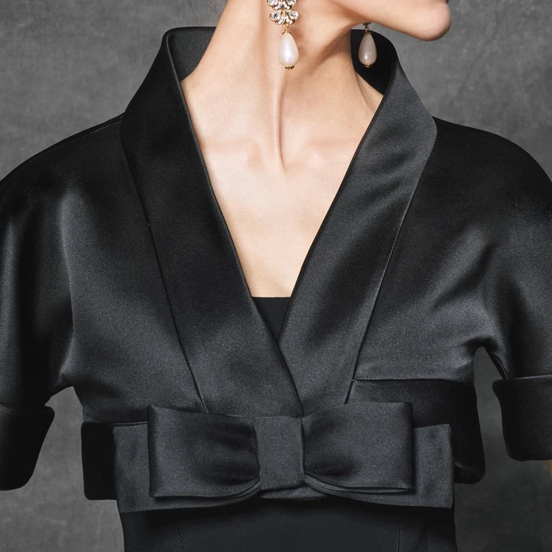 Новое модное тонкое длинное платье с короткими рукавами два высококачественных