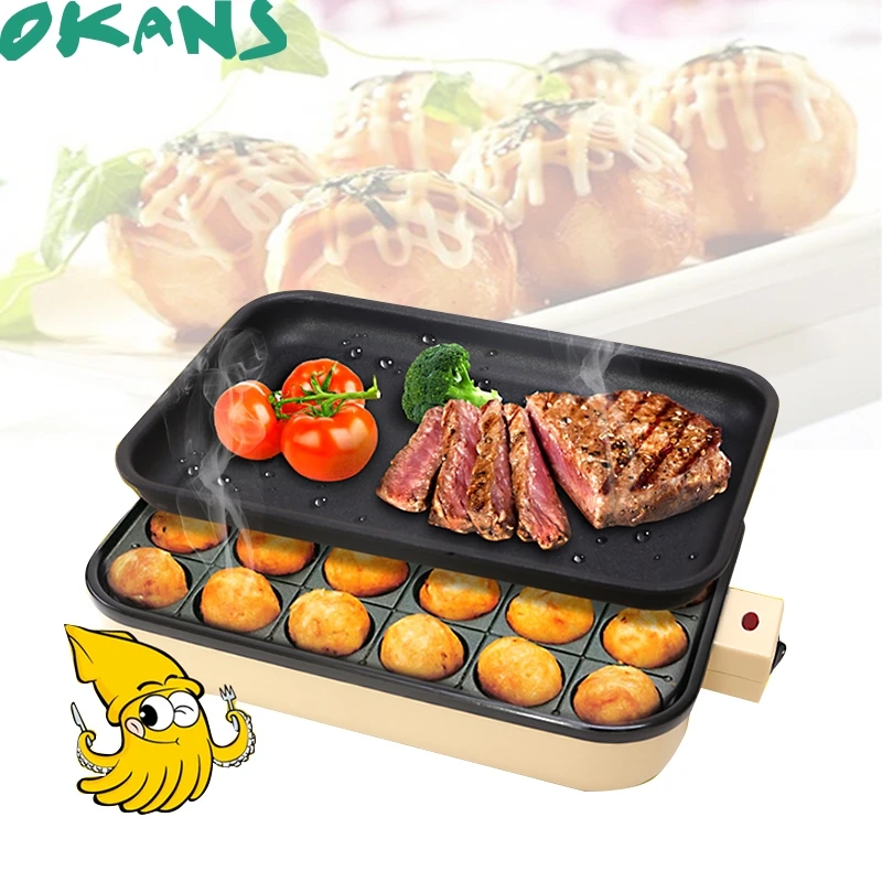 TSK-2138 24 Отверстия Takoyaki гриль сковорода тарелка Осьминог шарики производитель