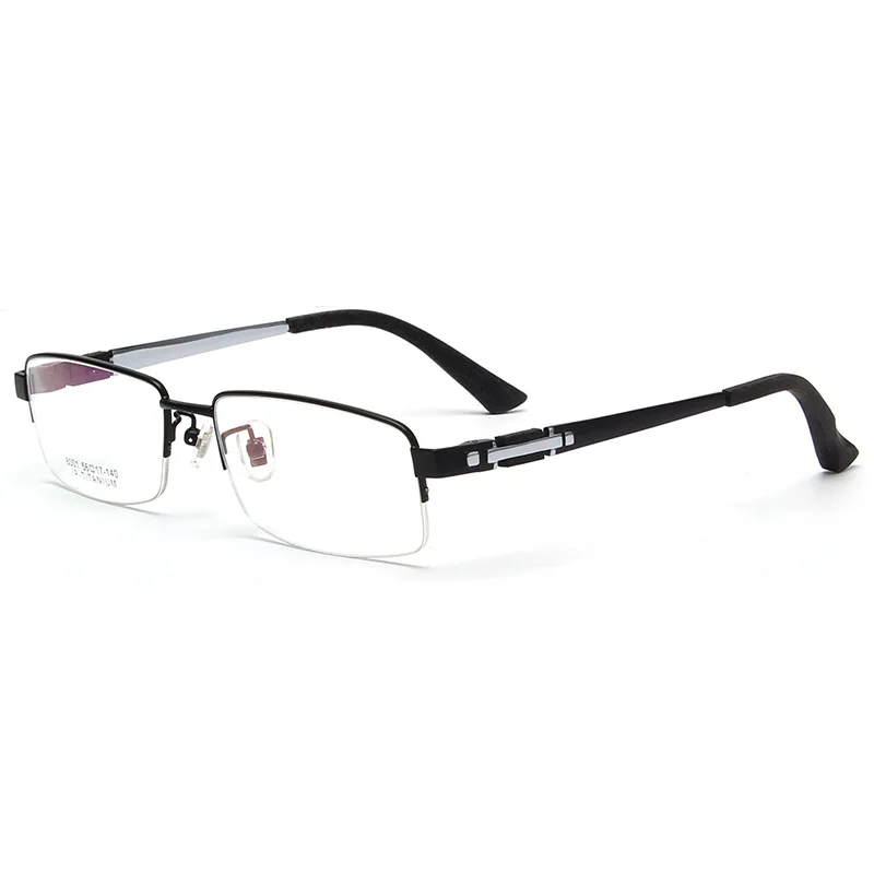 Очки с оправой из чистого титана мужские полурамки бизнес ультра легкая