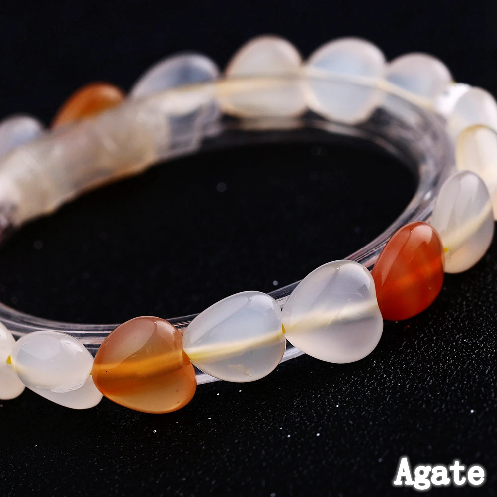 Yumten Agate Heart 925 Silver Butterfly Ladies Bracelet Jewelry Wristband Womens Bracelets Viking Love Bracciali Donna | Украшения и